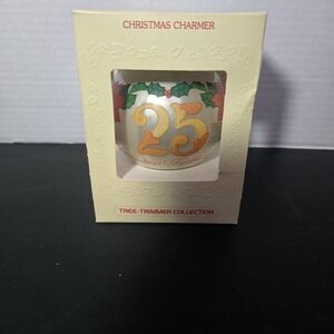 Hallmark Christmas Charmer Ornament with Gold and Green Accents